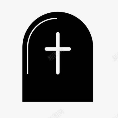 死亡坟墓恐怖图标图标