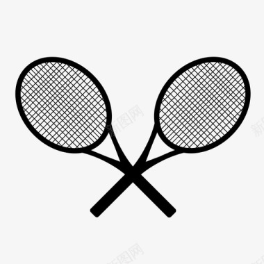 网球拍比赛团队图标图标