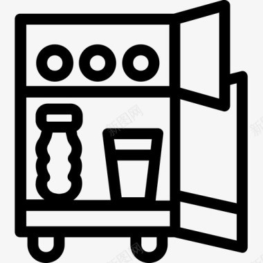 饮水机瓶子冰箱图标图标