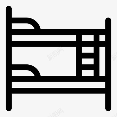 双层床儿童双层床纯系列图标图标