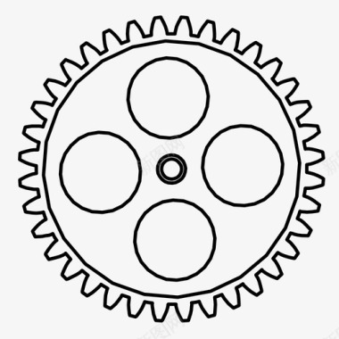 机构齿轮发动机机器图标图标