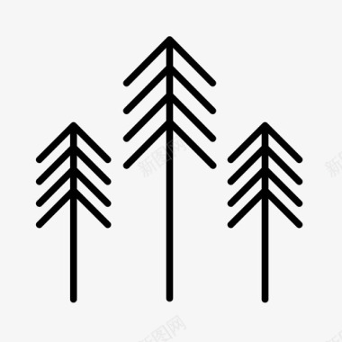 树木高山国家公园图标图标