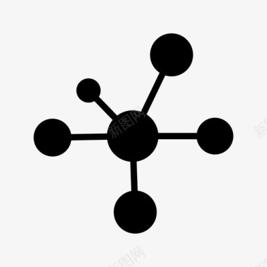 离子分子电子原子键图标图标