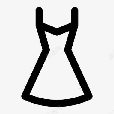 女性服装服装时尚女性图标图标