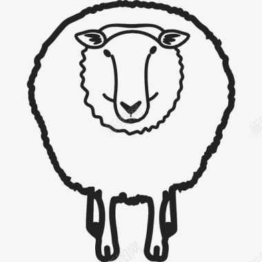 绵羊动物母羊图标图标