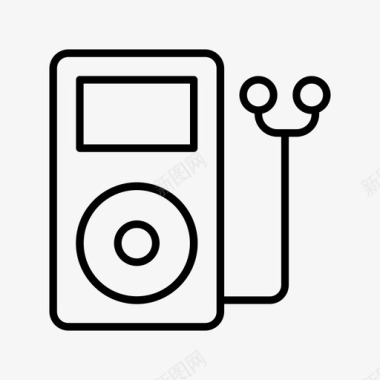 mp3播放器耳机ipod图标图标