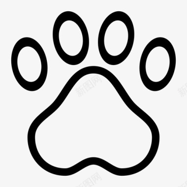脚印动物爪子图标图标