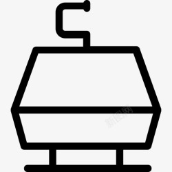 可拆式索道线空中升降机轮椅升降机图标高清图片