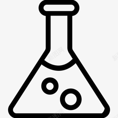 配方科学的图标烧瓶化学锥形瓶图标图标