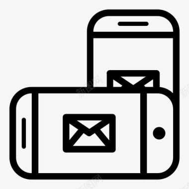 电子邮件智能手机电子邮件模型智能手机模型2图标图标