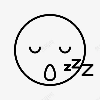表情符号的方睡脸表情符号打盹图标图标