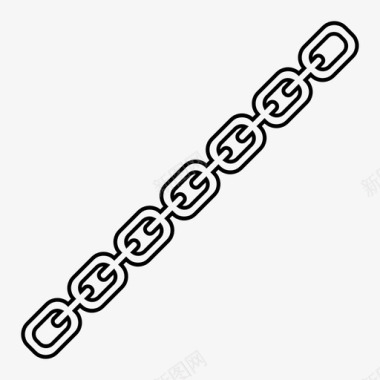 链条链条链环金属链图标图标