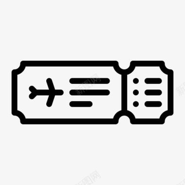 机票登机入境图标图标
