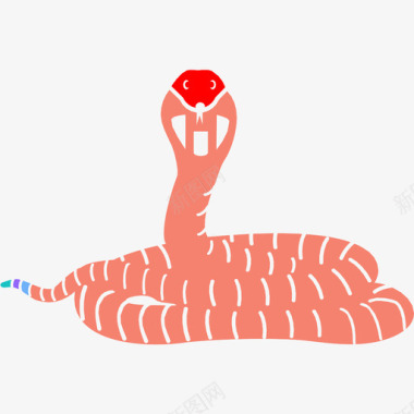 蛇动物咬伤图标图标