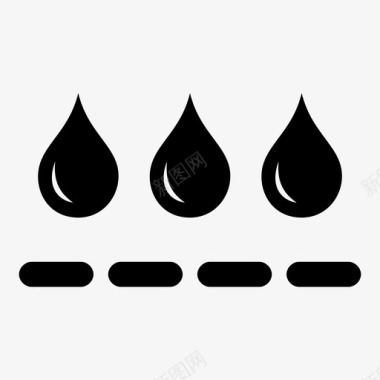 防水液体雨衣图标图标