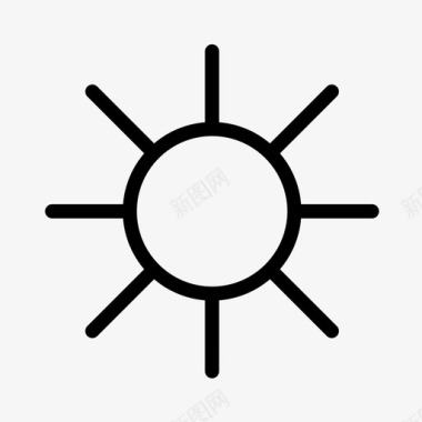夏天阳光四季节庆图标图标