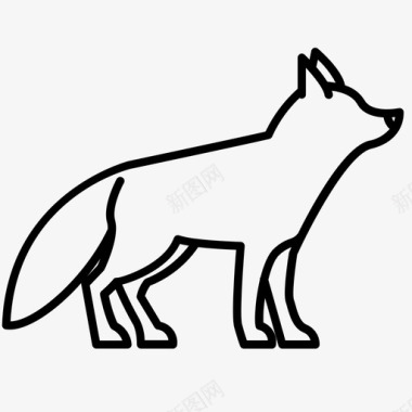 狐狸动物森林图标图标