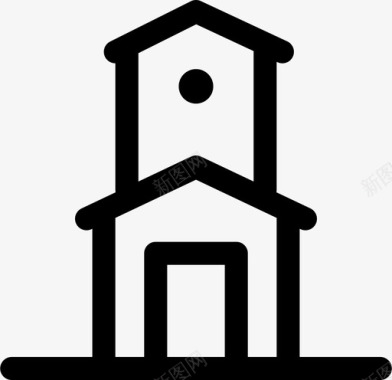 塔楼建筑物教堂图标图标