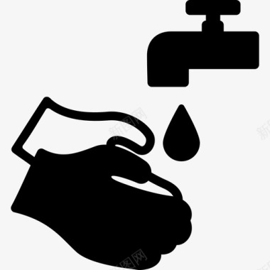 洗手保安安全工作图标图标