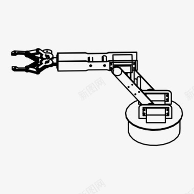 生产机械臂未来工业图标图标