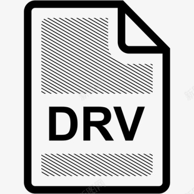 WAV文件格式drv文件扩展名格式图标图标