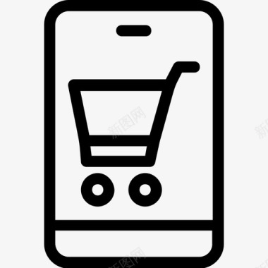 购物应用电子商务手机图标图标