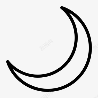 月亮新月斋月图标图标