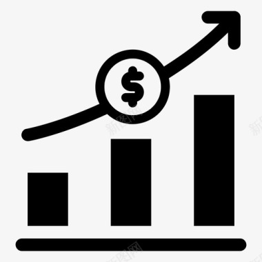 财务预测模型利润图表收入图标图标
