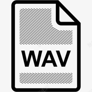 WAV扩展wav文件扩展名格式图标图标