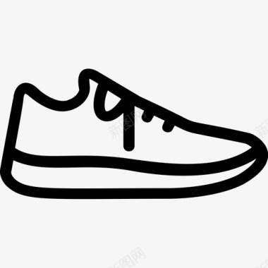 运动鞋运动鞋鞋类慢跑图标图标