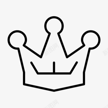 皇冠王冠国王图标图标