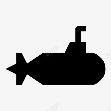 潜水艇探险海洋图标图标