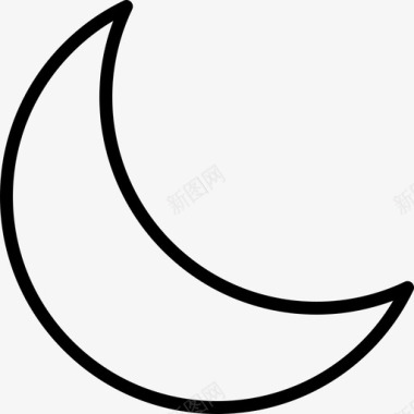月亮新月傍晚图标图标