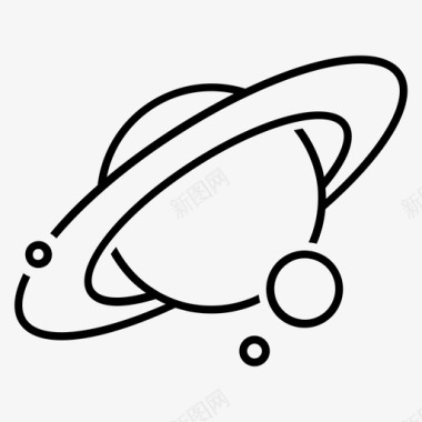 探索土星圆盘卫星图标图标