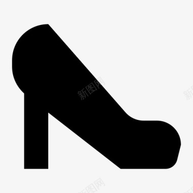 服装高跟鞋时尚女性图标图标