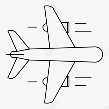 飞机的折纸飞吧飞机图标图标