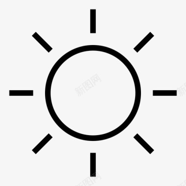 阳光热气旅行图标图标