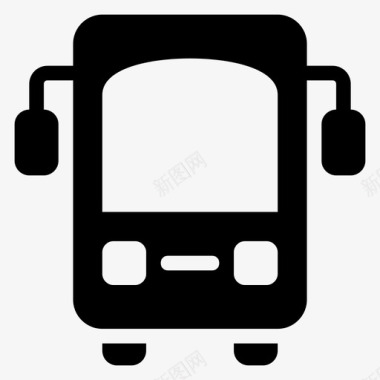 交通公共汽车商务图标图标