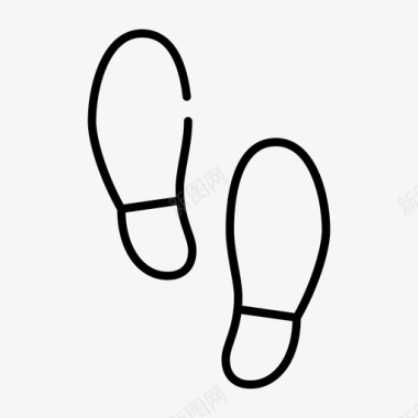 学习卡通鞋印脚脚步图标图标