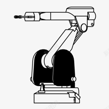 日本生产机械臂未来工业图标图标