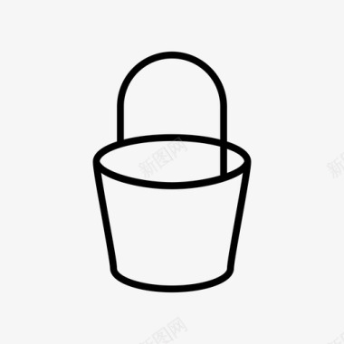 水桶浴缸房间图标图标