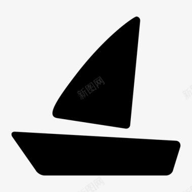 帆船海盗船图标图标