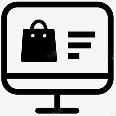 购物袋购买网上购物图标图标