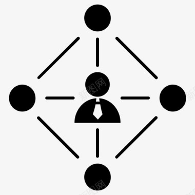 团队企业文化业务组网络组织图标图标