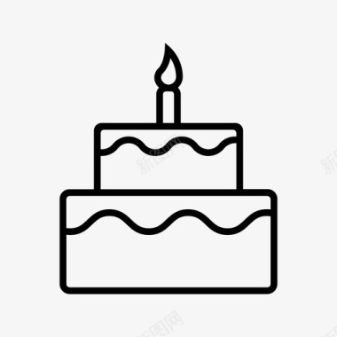 生日蛋糕生日快乐图标图标