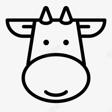 动物牛动物农场图标图标