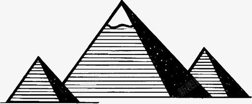 古代埃及面具金字塔古代埃及图标图标
