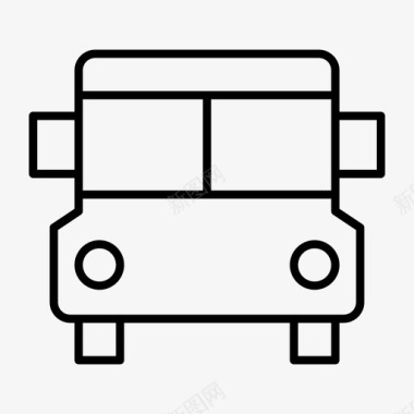 公共汽车汽车巴士公共汽车学校图标图标