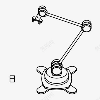生产机械臂未来工业图标图标