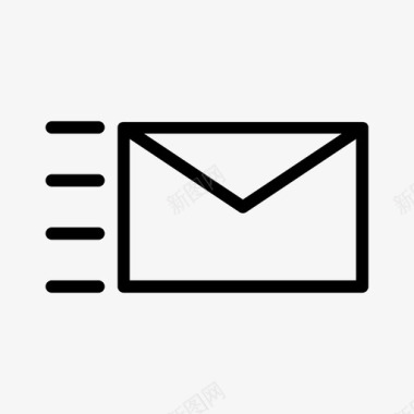 发送电子邮件传递消息图标图标